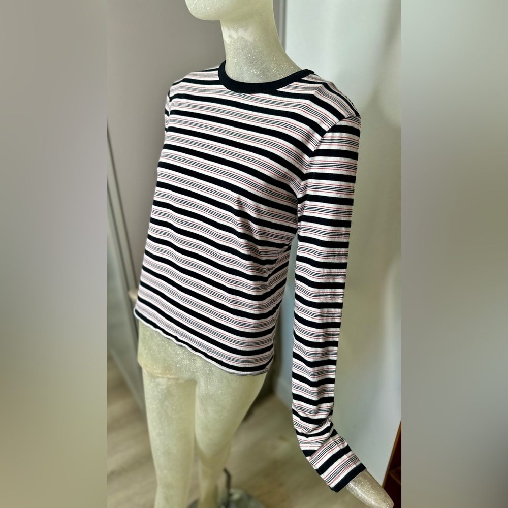 La Ligne New York Women's Striped Long Sleeve Crew Neck Top. Size XSmall - Picture 2 of 11